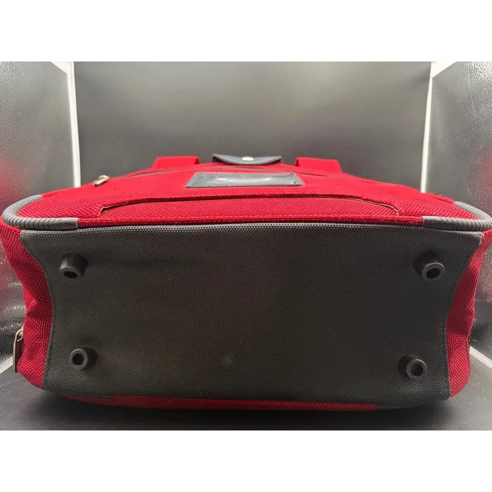 Samsonite Red Travel Boarding Bag Carry On Laptop Overnight Shoulder Bag